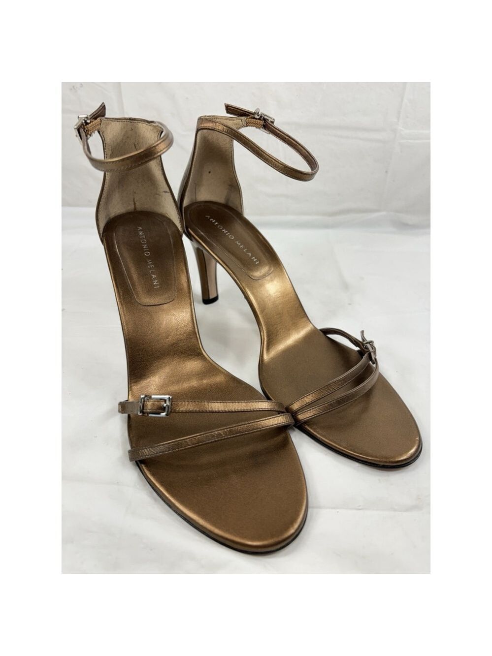 Antonio Melani Angelica copper Heels 9.5 M Leather
